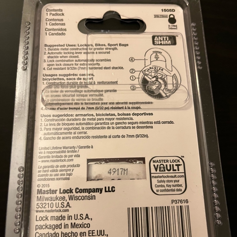 master lock - Picture 2 of 2
